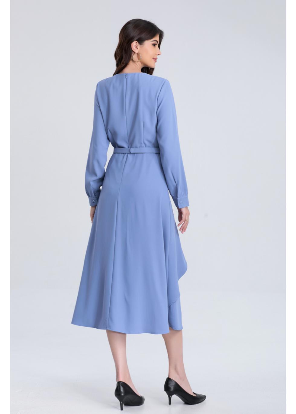 Blue Wave Midi Dress